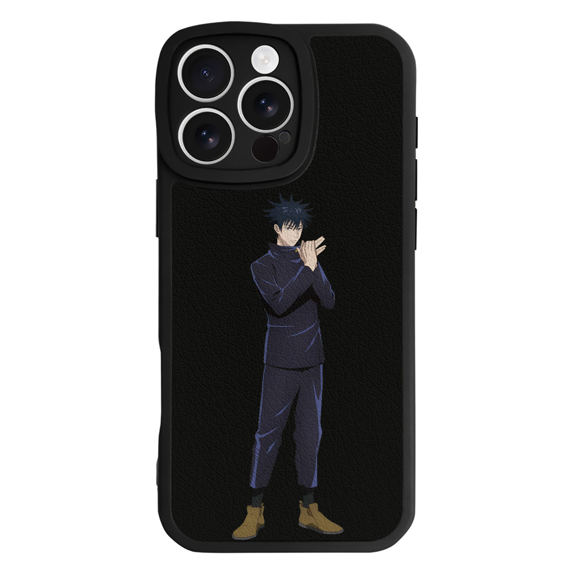 （画像用） 呪術廻戦 Jujutsu Kaisen 【iPhone 16シリーズ対応】シリコンスマホケース（レザー調） 材質：シリコン